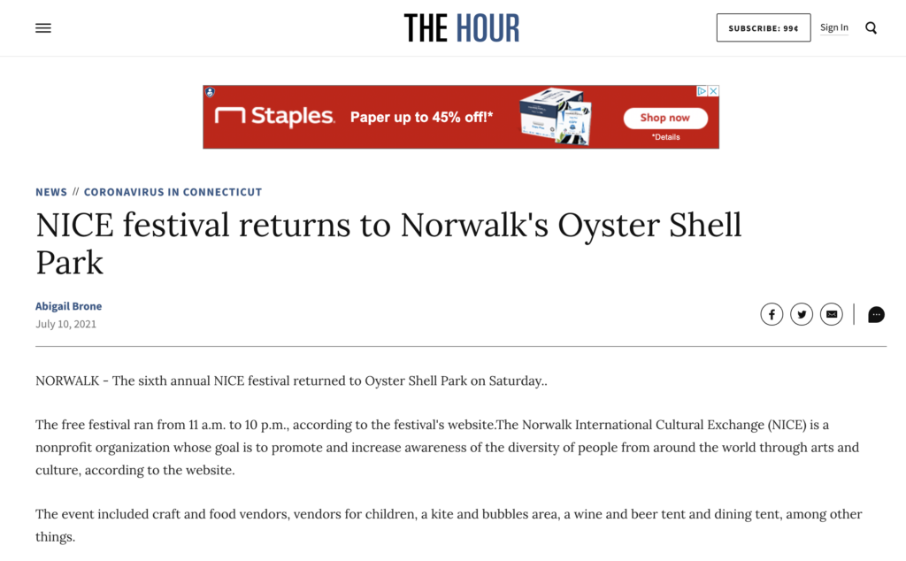 NICE festival returns to Norwalk’s Oyster Shell Park